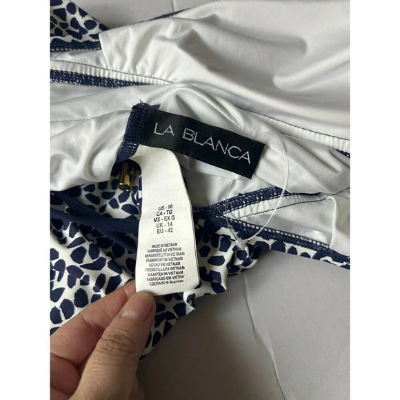 La Blanca Women's High Neck One Piece Swimsuit - Picture 6 of 9